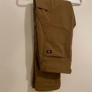 Distressed Dickies slim taper work pants